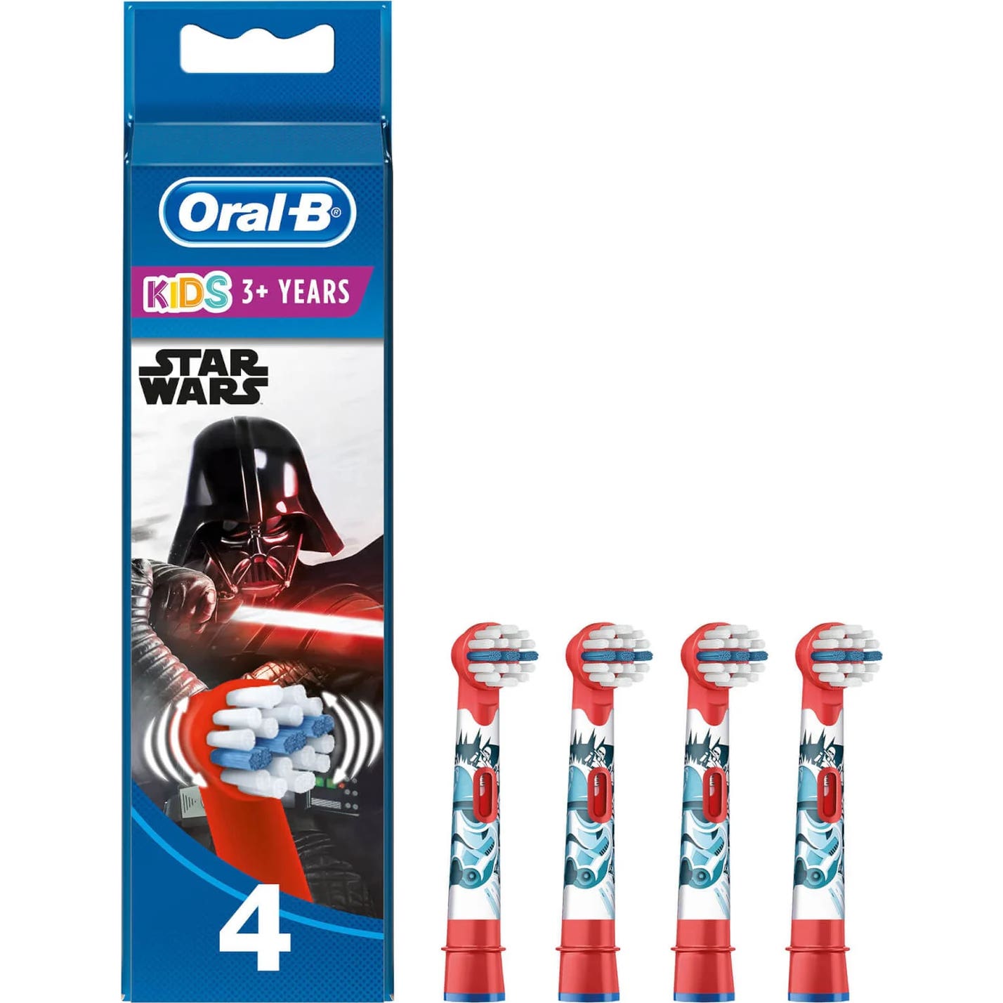 Oral-B Kids 3+ Star Wars Recambio Cepillo Eléctrico 4uds