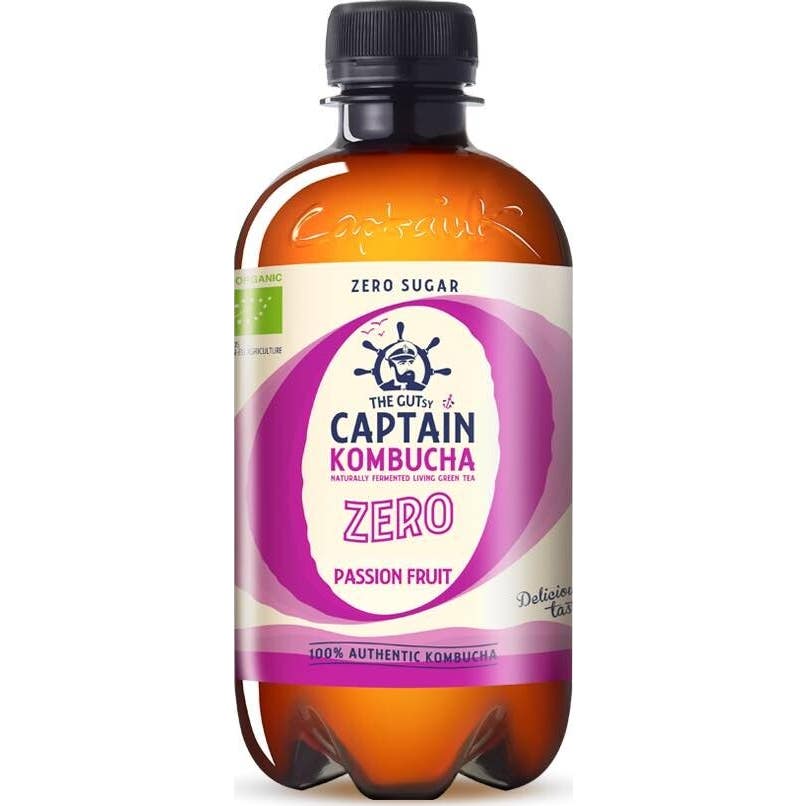Captain Kombucha Zero Frutas de La Pasión Bio 400ml