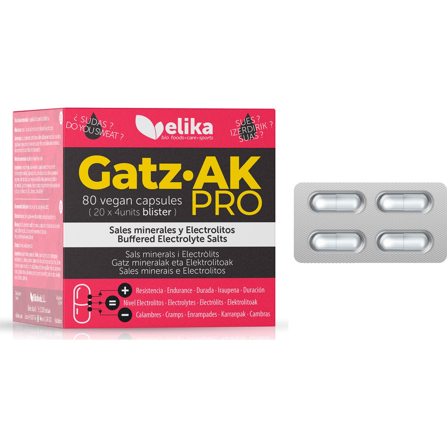 Elikafoods Gatz Ak Pro Sales Minerales 80caps | Natural Doctor