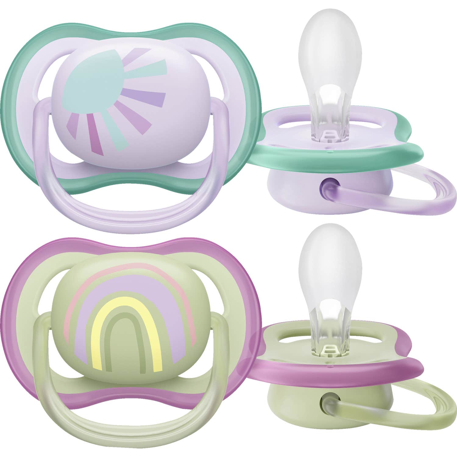 Philips Avent Chupete Ultra Air Sun Rainbow Mix 2uds