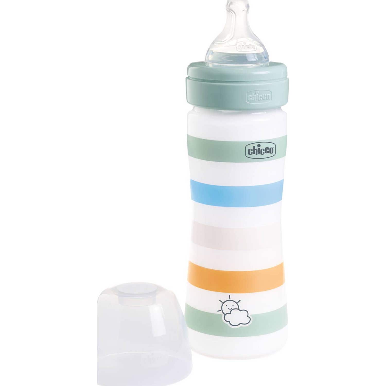 Chicco® Well Being biberón azul 250ml