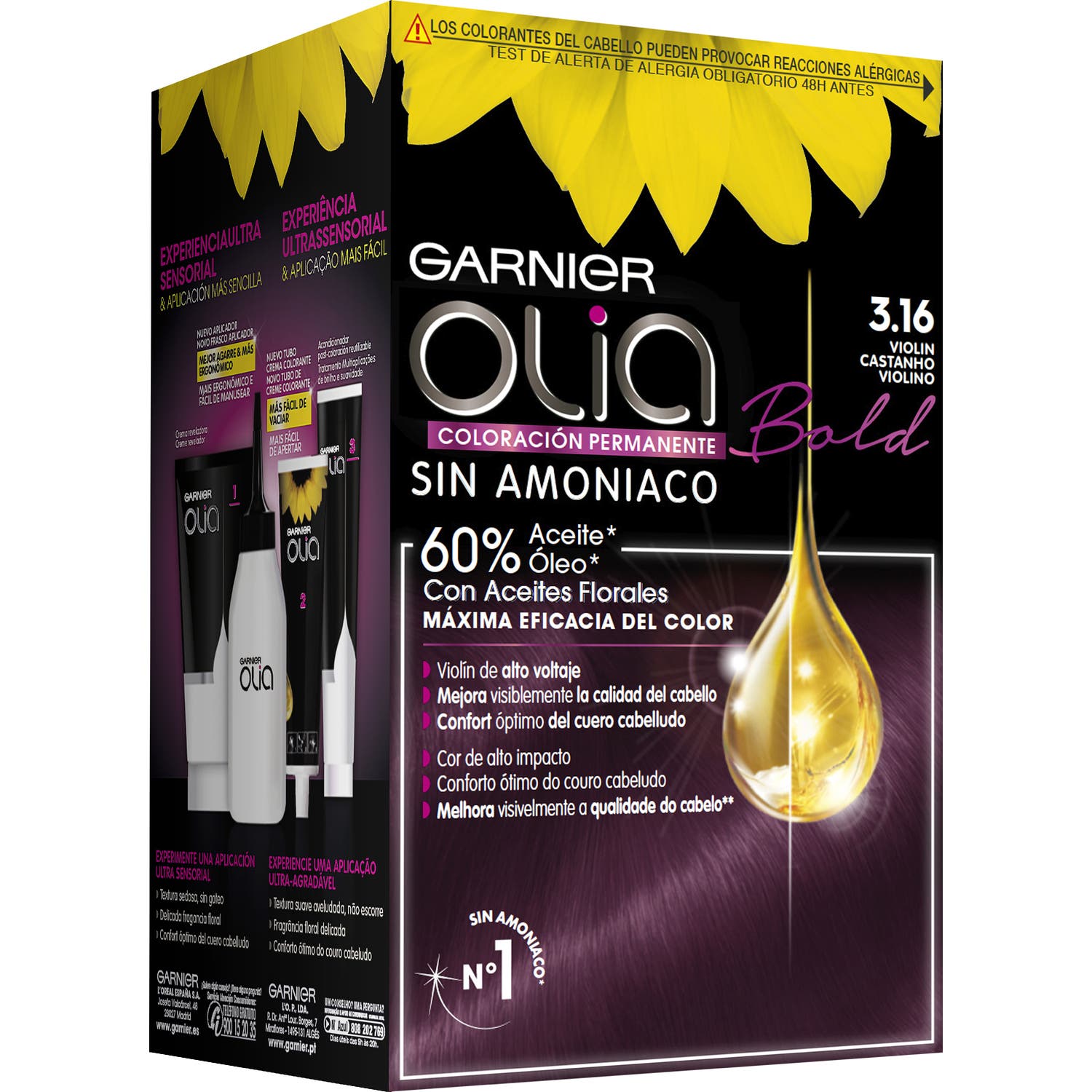 Garnier Olia Coloración Permanente N°3.16 Violin