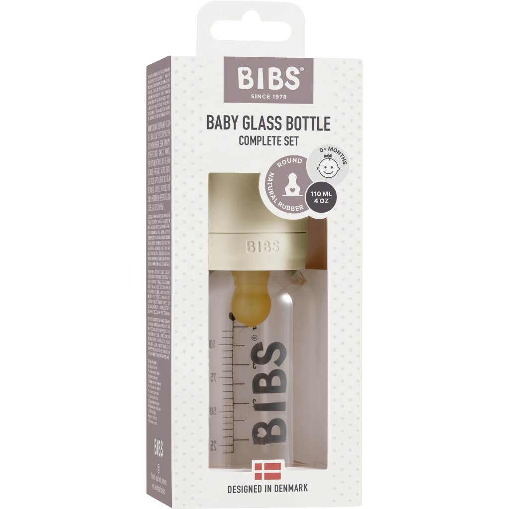 Bibs Baby Glass Bottle Ivory 110ml 1ud
