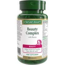 Comprimidos de beleza Bounty da natureza Lex com Biotina 60 comprimidos