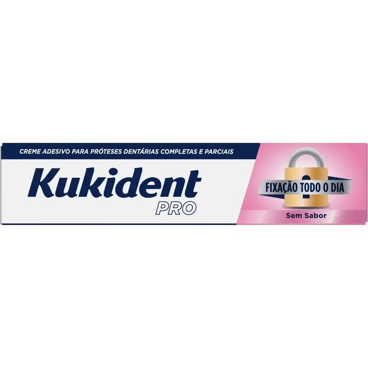 Kukident Pro Fijación Todo el Día sin Sabor 47g