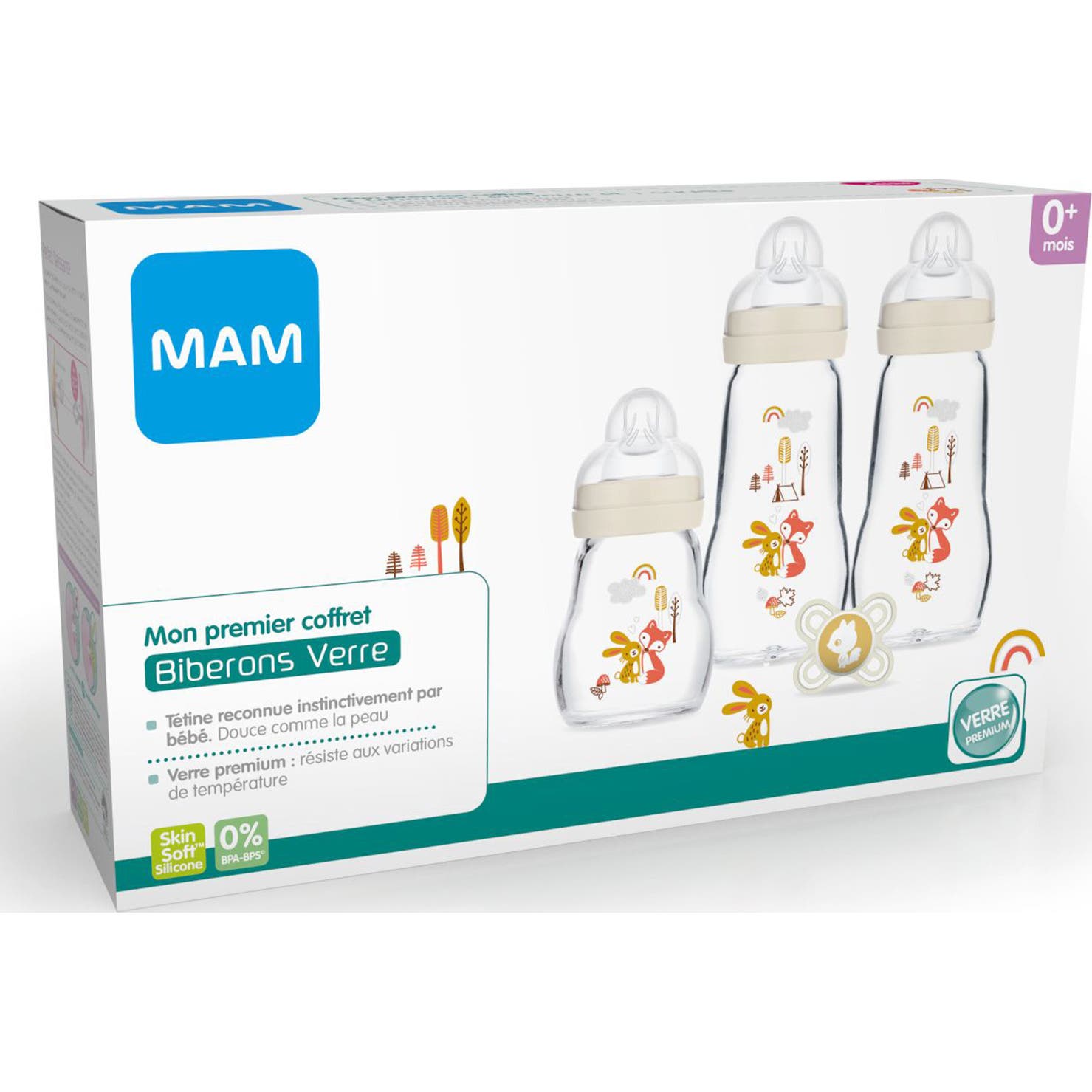 Mam Cofre 3 Biberones + Chupete 0-6 meses