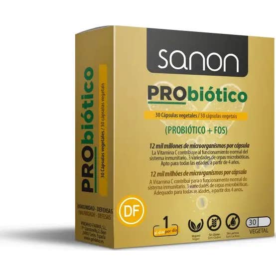 Sanon 3 X Probiótico 30 Cápsulas Vegetales - Imagen 3