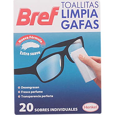 Bref Toallitas Limpiagafas 20uds