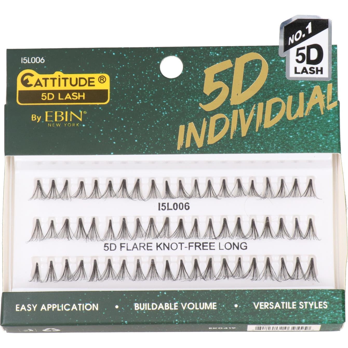 Ebin New York Cattitude 5D Lash Individual 006 Set