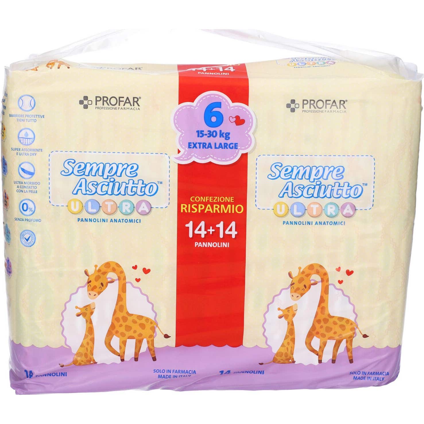 Profar Always Dry Ultra Extra Diapers 16-30Kg 28 uds