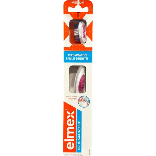 Elmex Limpieza Intensa Cepillo Dental Medio Rosa 1 ud