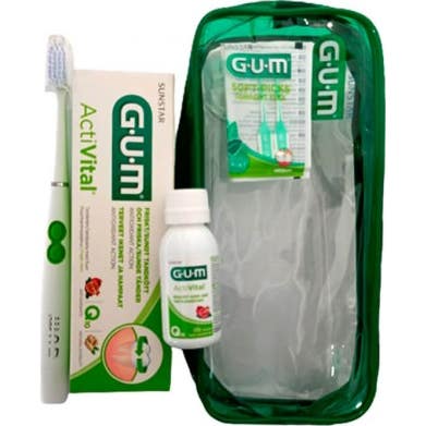 Gum Pack Neceser Sonic + Cepillo + Pasta Activital + Colutorio