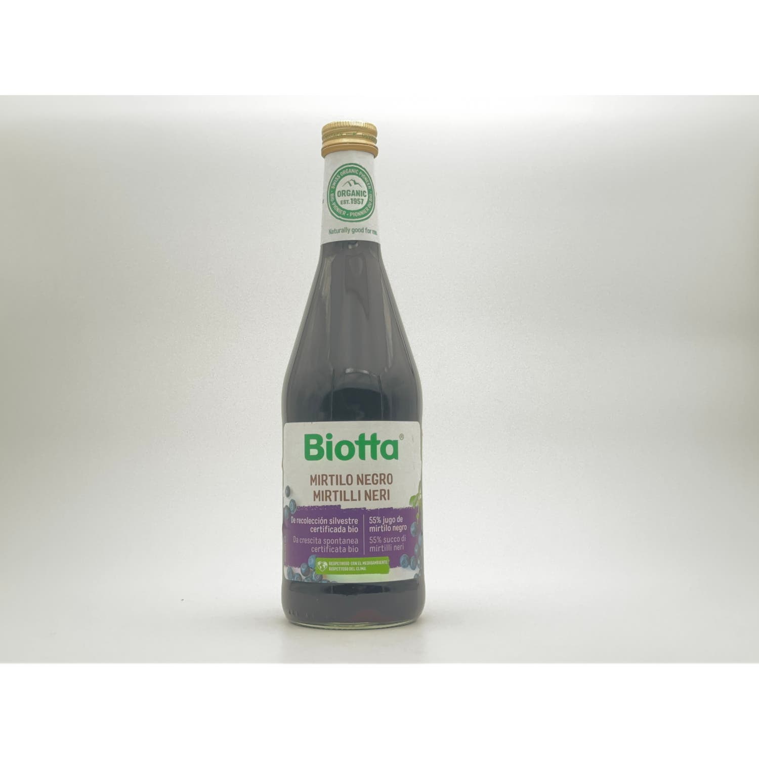 Biotta Jugo de Mirtilos Negros BIO 500ml Biotta Jugo de Mirtilos Negros BIO 500ml
