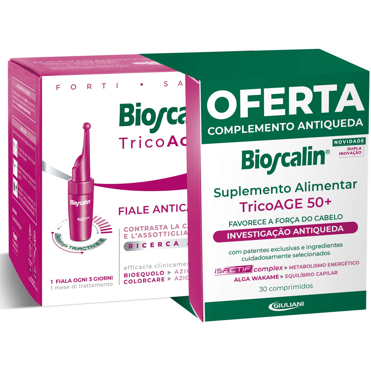 Bioscalin Pack TricoAGE50+ Ampollas 10x3,5ml + Suplemento Alimenticio 30comp