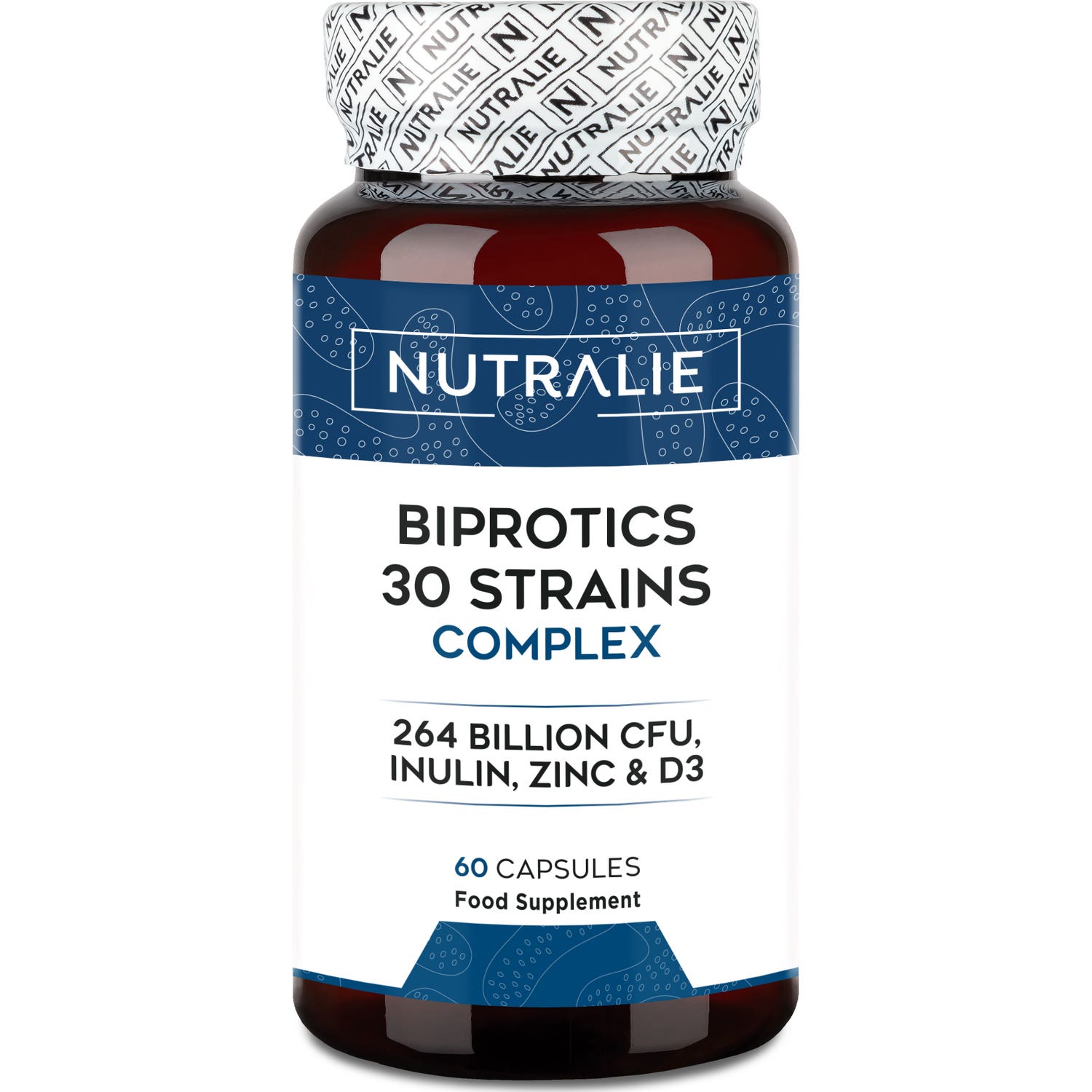 Nutralie Probióticos 30 Cepas 264 Billones UFC Biprotics 60caps