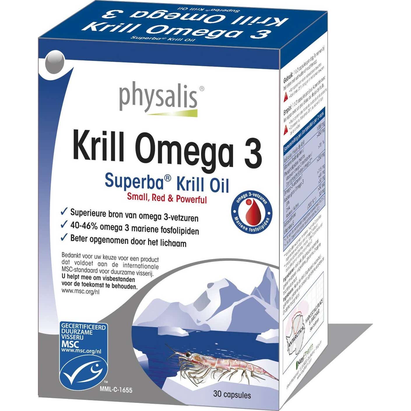 Physalis Krill Omega 3 30caps