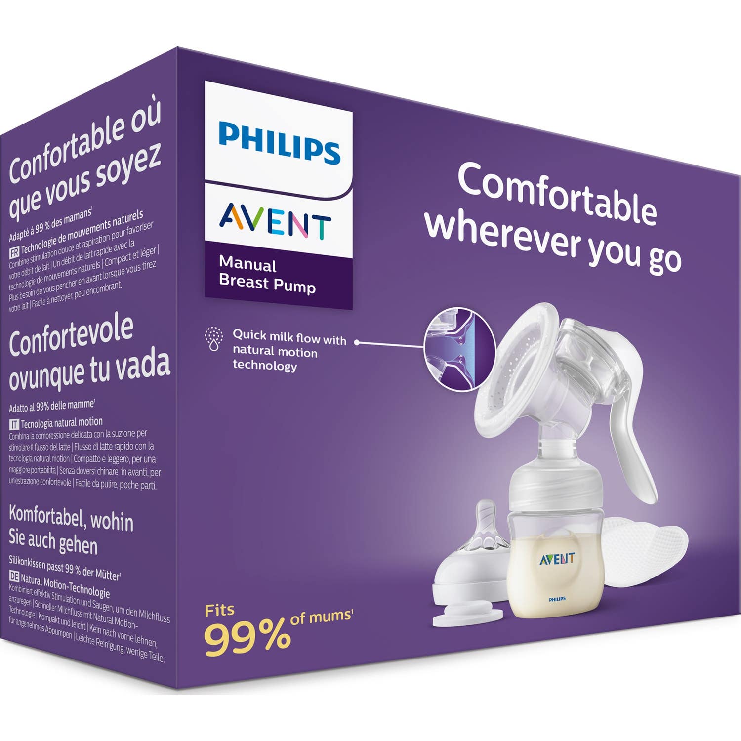 Avent Natural Extractor De Leche Manual SCF430/10 1ud