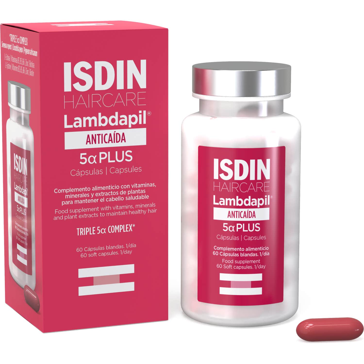 ISDIN Haircare Anticaída Lambdapil 5α Plus 60caps