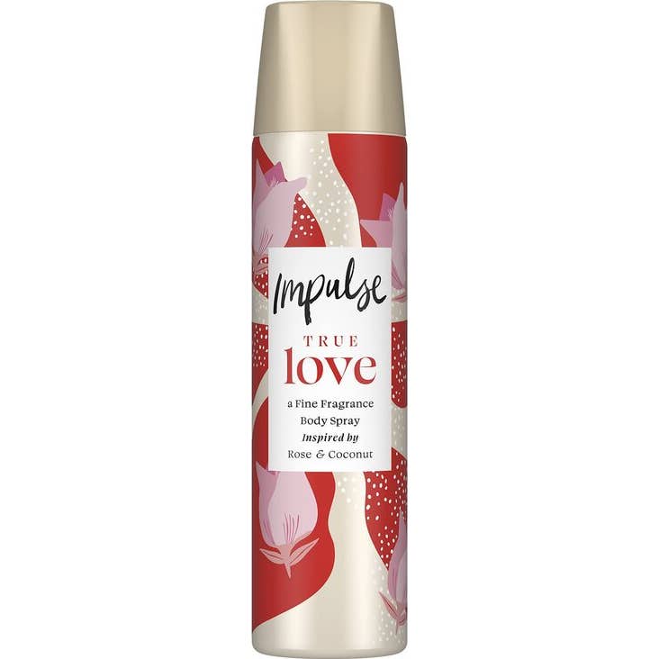 Joom Beautepromo Unisex Rosa Desodorante En Spray - Impulse - True Love - 75Ml - Aroma A Y Coco - Pack De 4 - Imagen 3