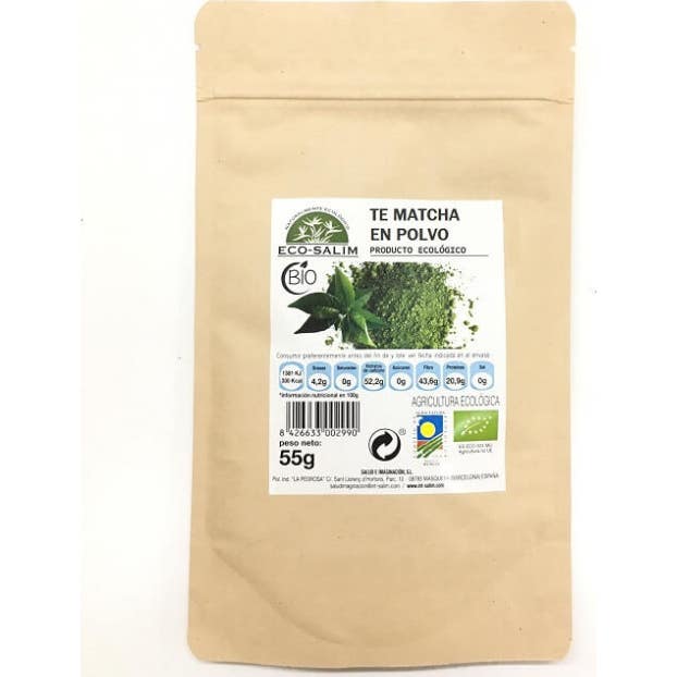 Eco Salim Verde 3 X Té Matcha En Polvo Bio 55 G - Imagen 2