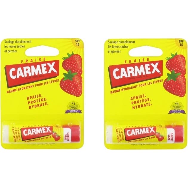 Carmex Stick Lèvres Spf15 Fraise 2 X4,25 g