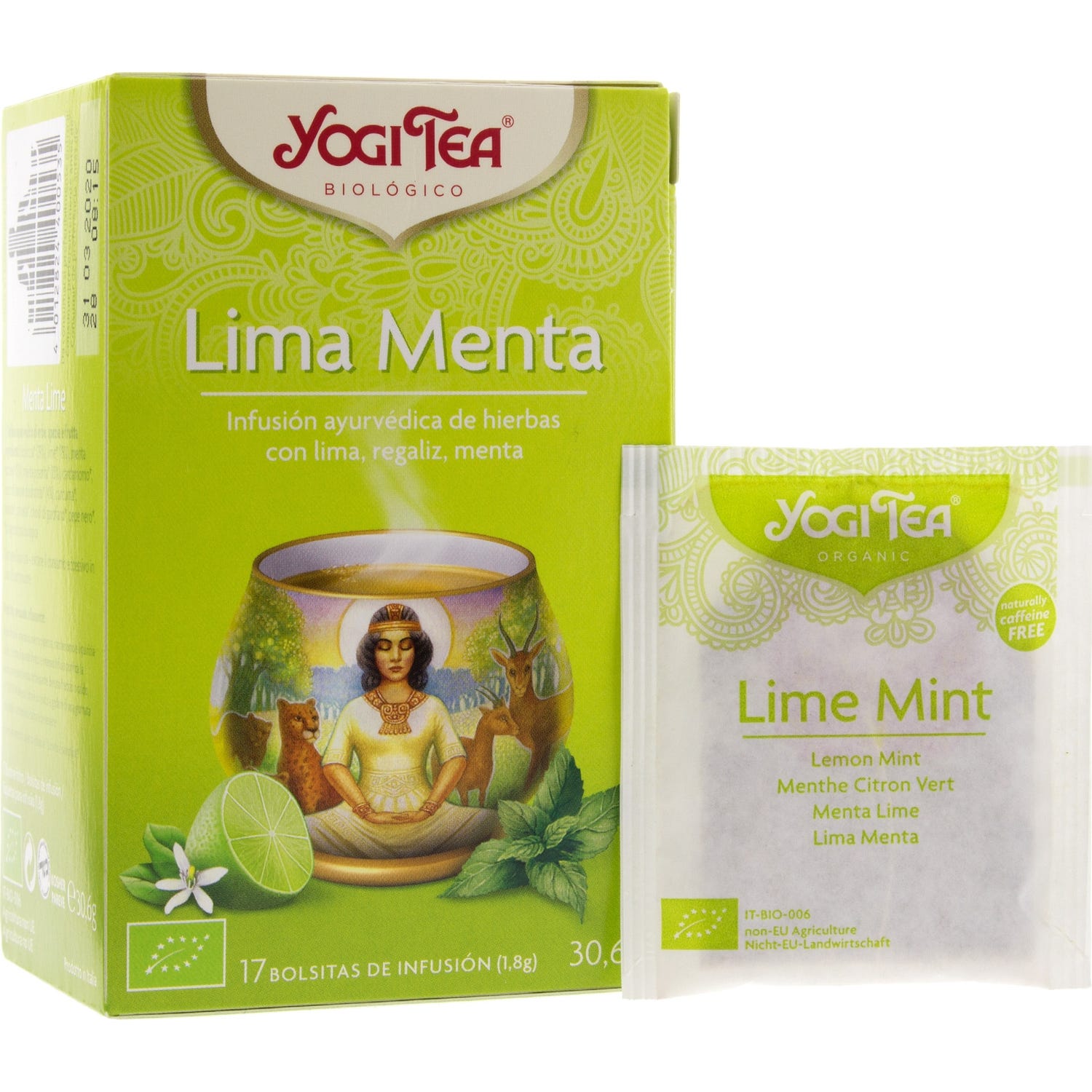 Yogi Tea lima y menta 17 bolsas