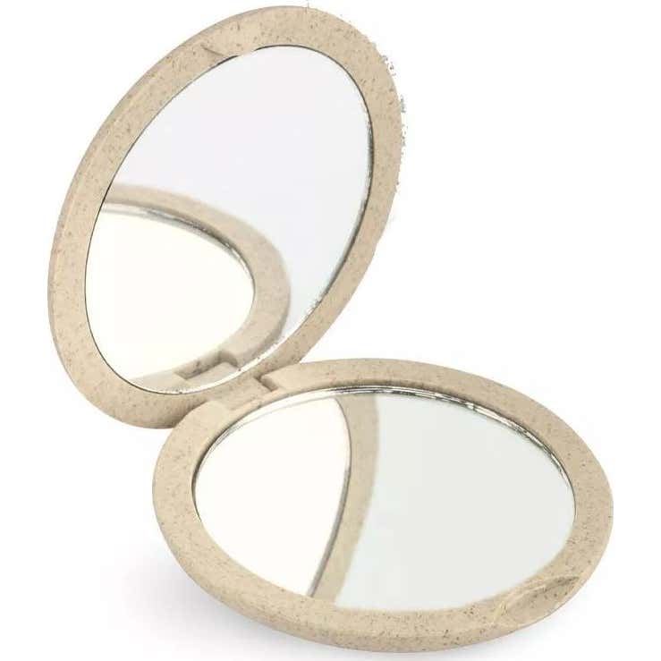 Beter Espejo Natural Fiber Double Plegable Beige 1 ud