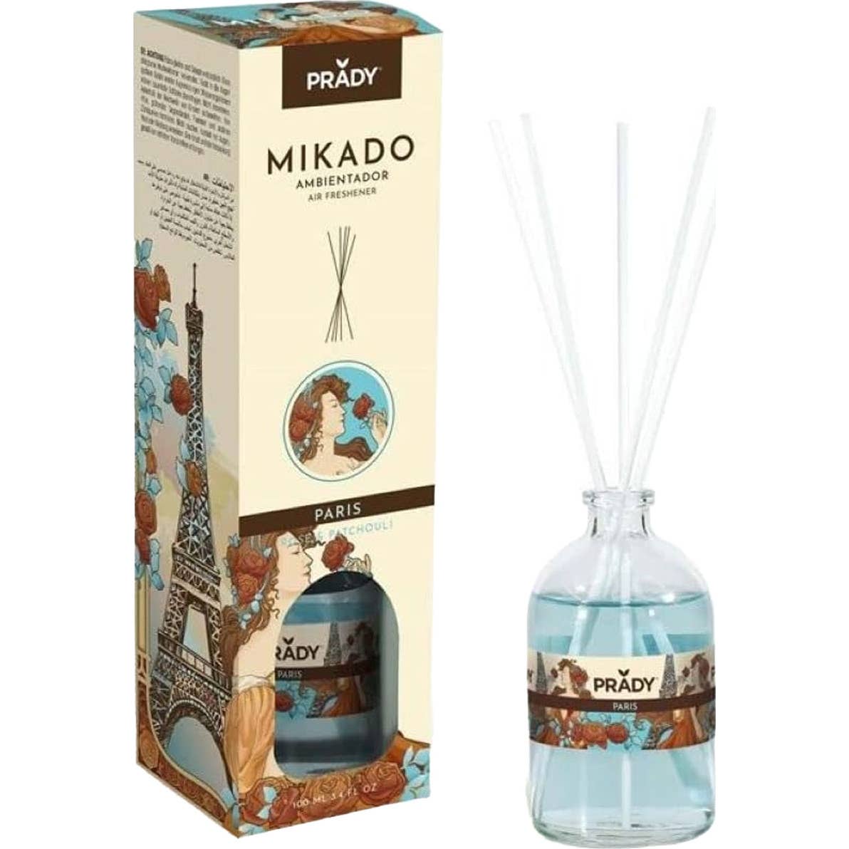 Prady Mikado Ambientador Paris Rose & Patchouli 100ml