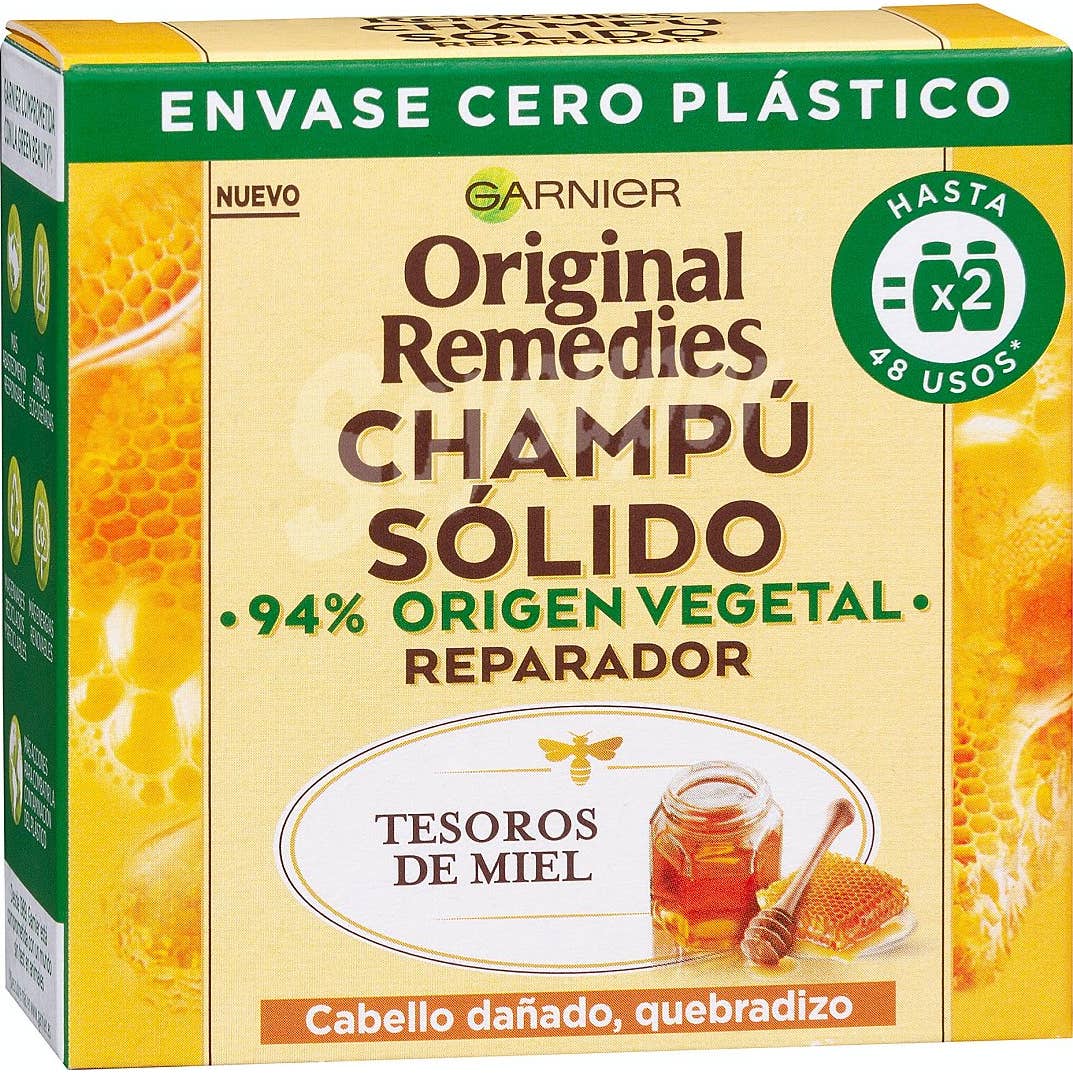 Garnier Original Remedies Champú Sólido Tesoros de Miel 60g