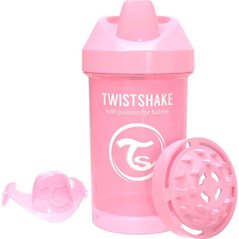 Twistshake Vaso Crawler Pastel Rosa 300ml 8+M 1ud