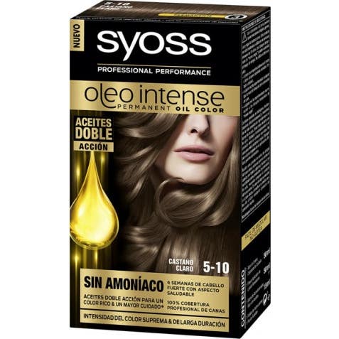 Syoss Oleo Intense Permanent Oil Color Castaño Claro 5-10 50 ml