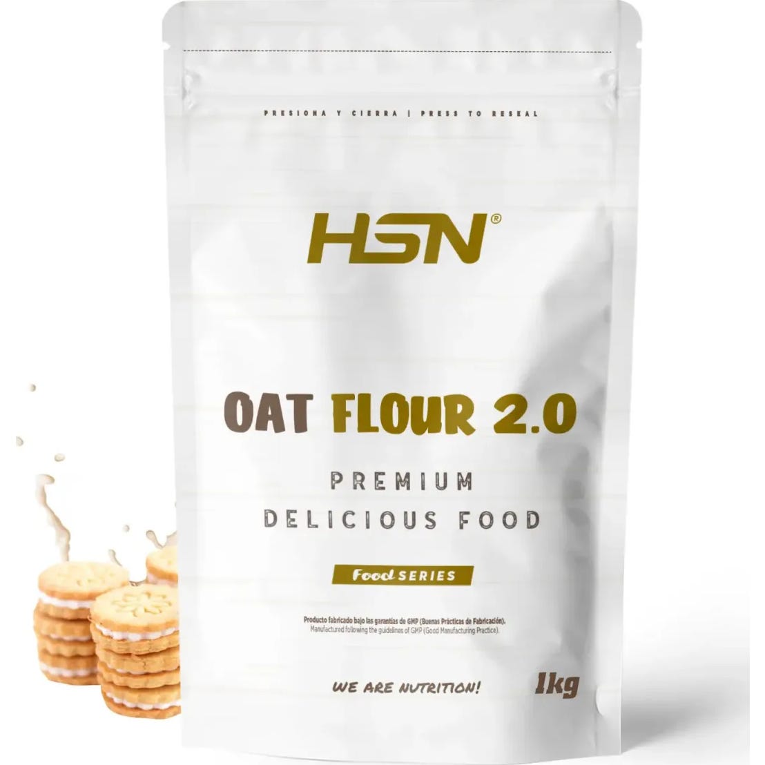 HSN Harina de Avena Instantánea 2.0 Galletas y Crema 1kg