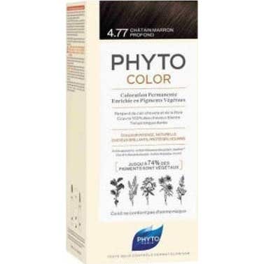 Phyto Color Tinte De Pelo Sin Amoníaco Tono 4.77 Intense Chestnut Brown 1 Ud - Imagen 4