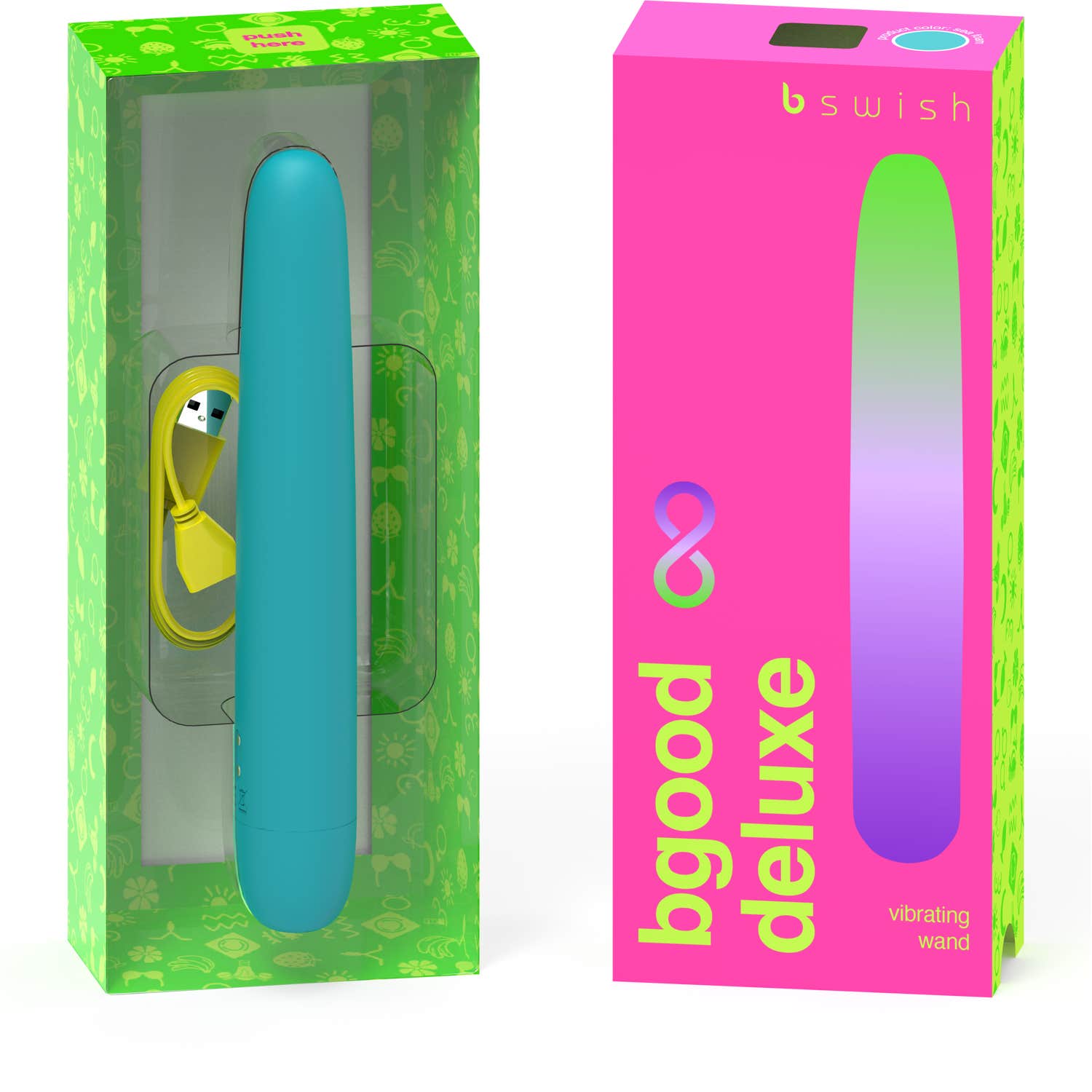 Bswish Bgood Infinite Deluxe Vibrator Silicone Blue 1ud