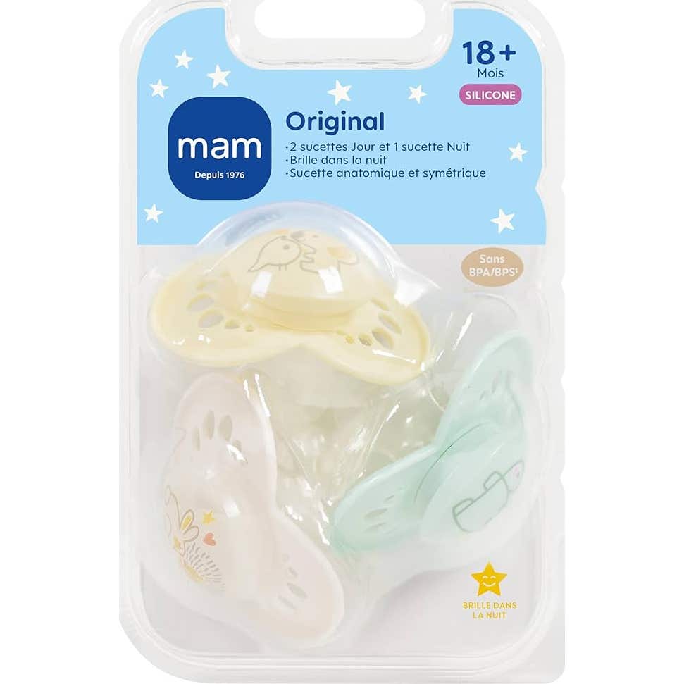 Mam Original Chupete +18 Meses Beige 3uds