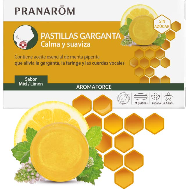 Pranarôm Aromaforce Pastillas Garganta Calma y Suaviza 24uds