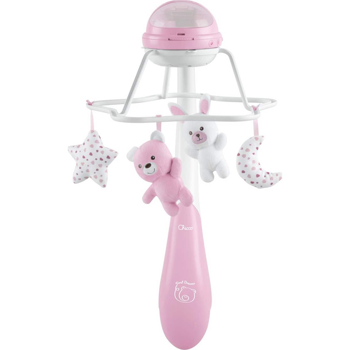 Chicco Móvil de Cuna Proyector Arcoíris Rosa 1ud