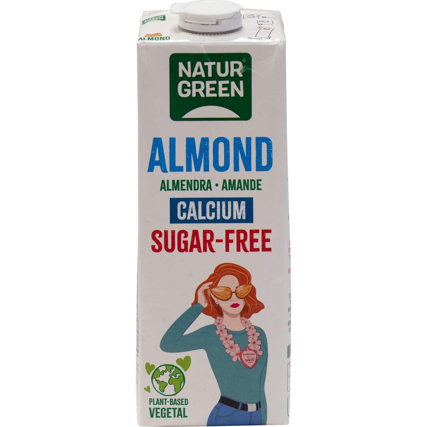 Naturgreen Bebida de Almendra Bio con Calcio Sin Azúcar 1L