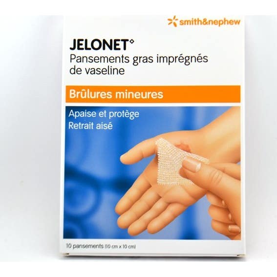 Jelonet 10 Cm X 10 Cm Caja de 10 Apósitos