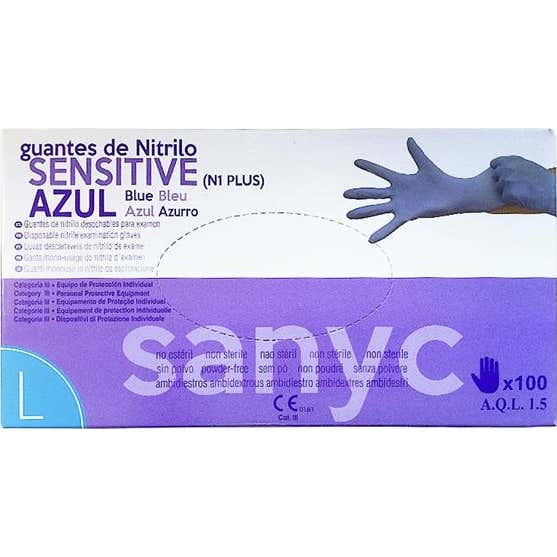 Sanicen Guante Nitrilo Sensitive Talla L 100 uds