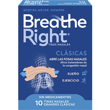 Breathe Right® Tiras Nasales Grandes 10uds
