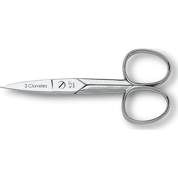 3 Claveles Tijera Uñas Bebé Punta Recta 9 cm 1 ud