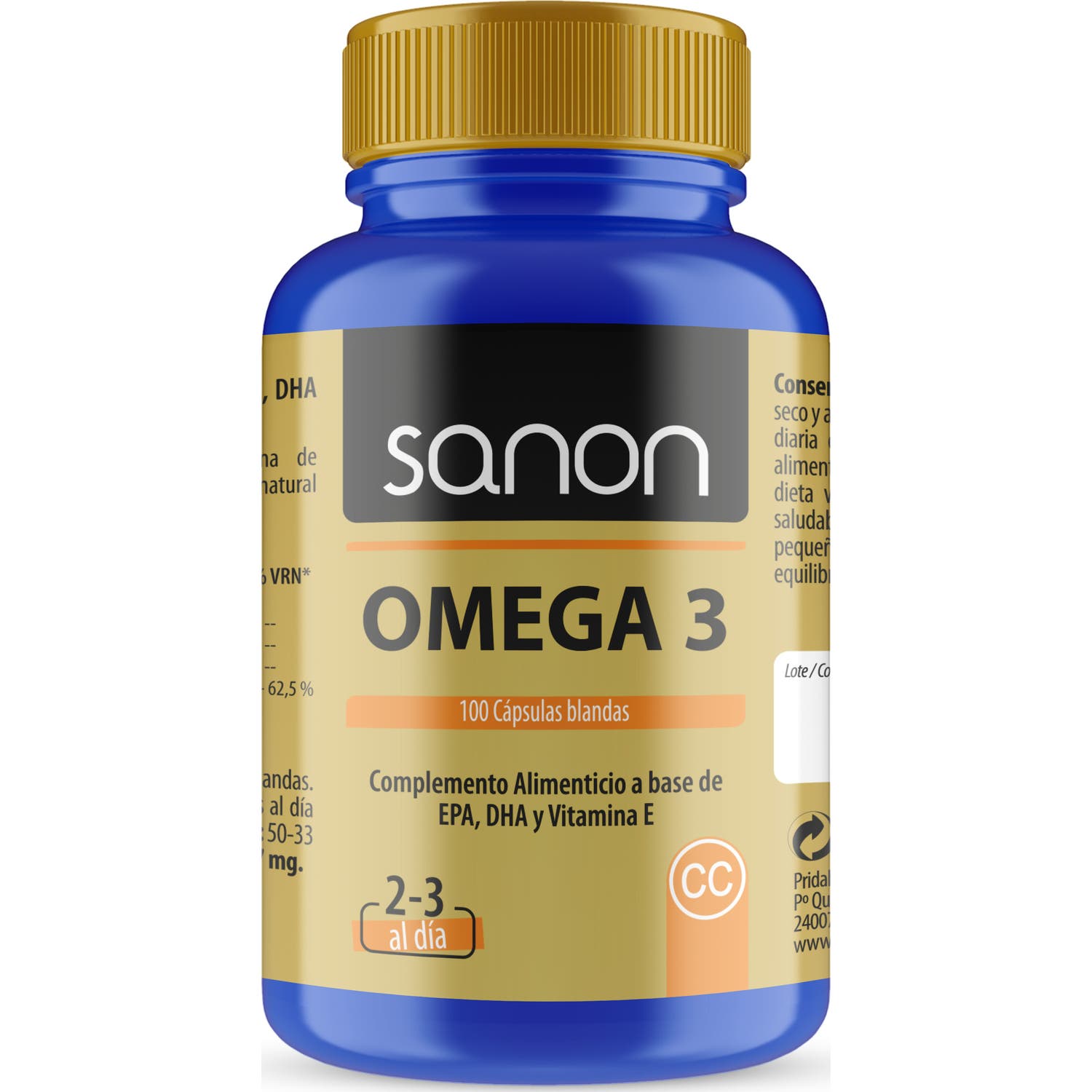 Sanon Omega 3 100 cápsulas blandas