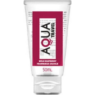 Aqua Travel Lubricante Base Agua Sabor Frambuesa Salvaje 50 ml