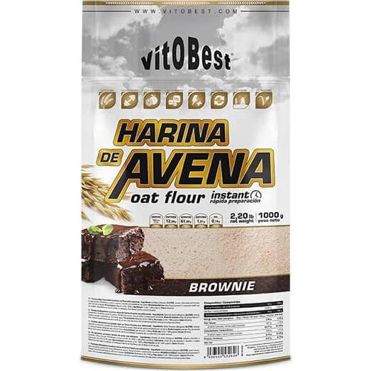 VitoBest Harina de Avena Brownie 1kg