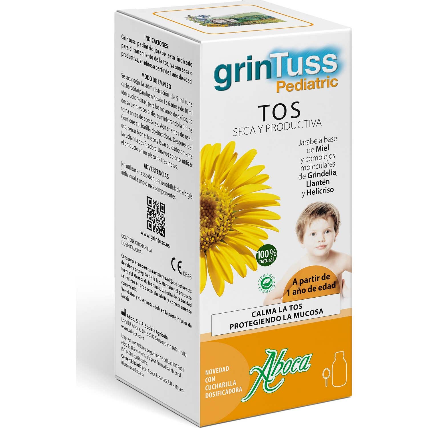 Aboca GrinTuss Pediatric Tos Seca y Productiva 180g