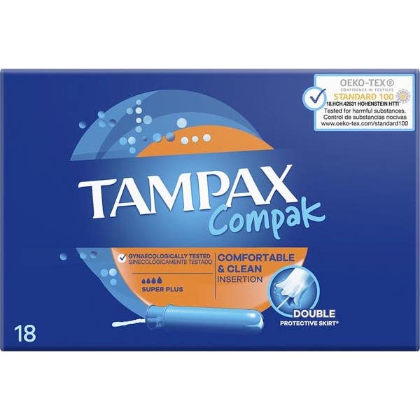 Tampax Compak Tampón Super Plus 18 uds