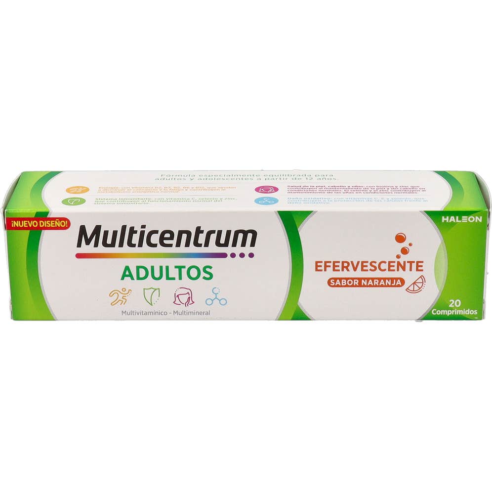 Multicentrum Efervescente Sabor Naranja 20comp