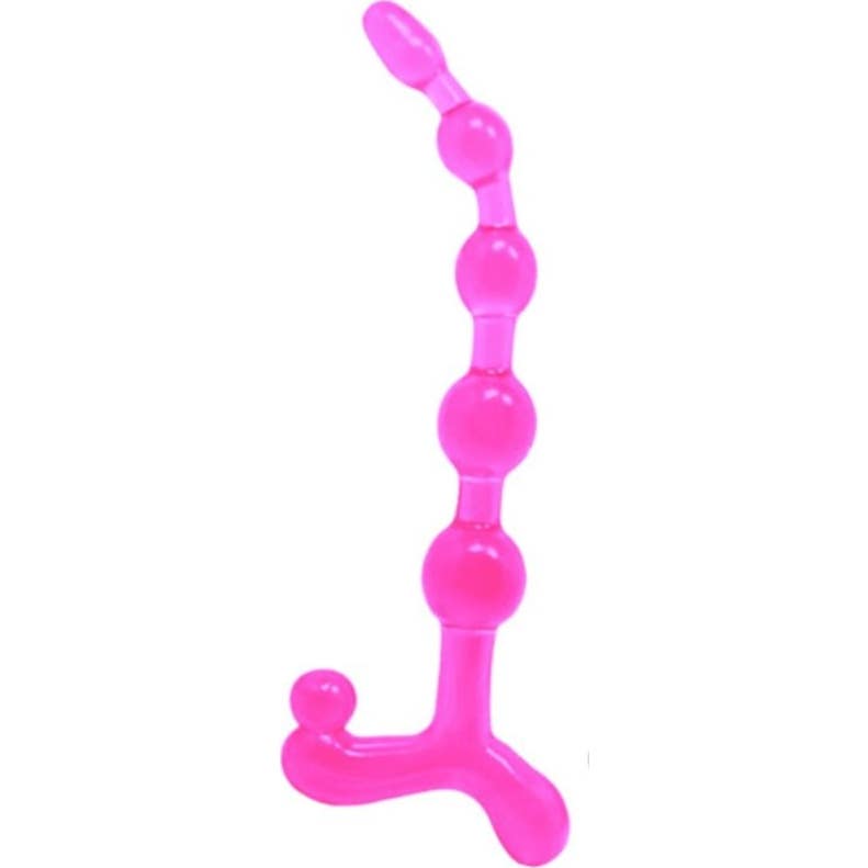 Baile Bendy Twist Anal Beads Pink 1ud