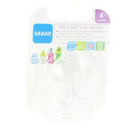 MAM Tetina Boca Larga Starter Cup Extra Suave +4 m 2 uds